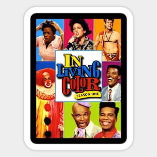 In Living Color Poster Skit Variety Tv Show Fan Sticker